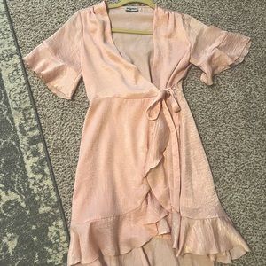 Show Me Your Mumu Pink wrap dress